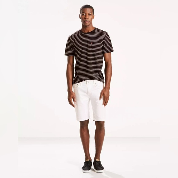 Levi's Other - Levi’s 511 Slim Denim Shorts White Distressed Size 30